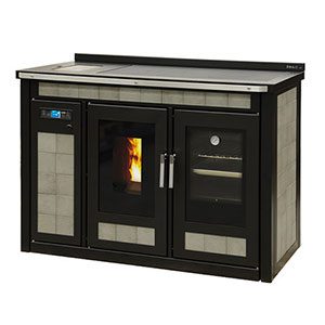 Termocucina a Pellet Mod. Smart 120 Maiolica