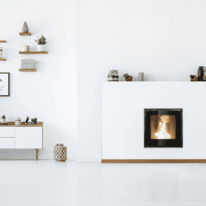 CAMINO A PELLET FRONTALE L'ARTISTICO MOD. SIRIUS 11