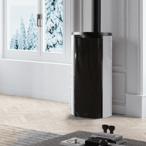 Stufa a Pellet Edilkamin Celia ATC Fianchi in Acciaio Nero