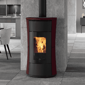 edilkamin seria ceramica-bordeaux