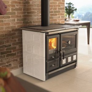 CUCINA A LEGNA NORDICA Rosa XXL VST - Maiolica