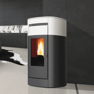 edilkamin vyda 13++evo ceramica bianco opaco